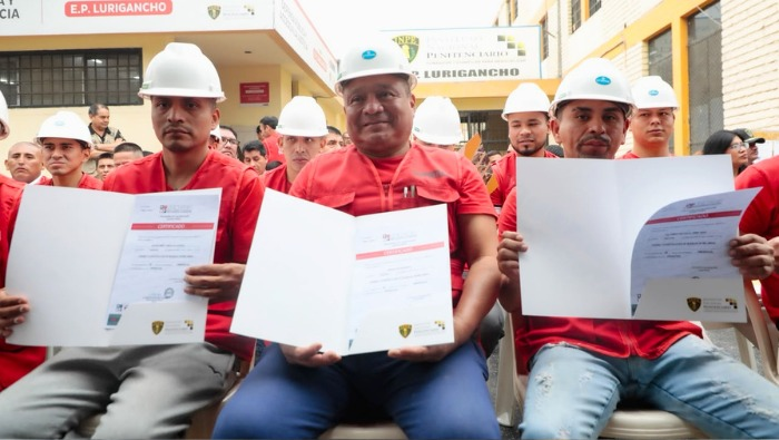 INPE: 45 internos del penal de Lurigancho reciben certificación técnica para potenciar su reinserción laboral
