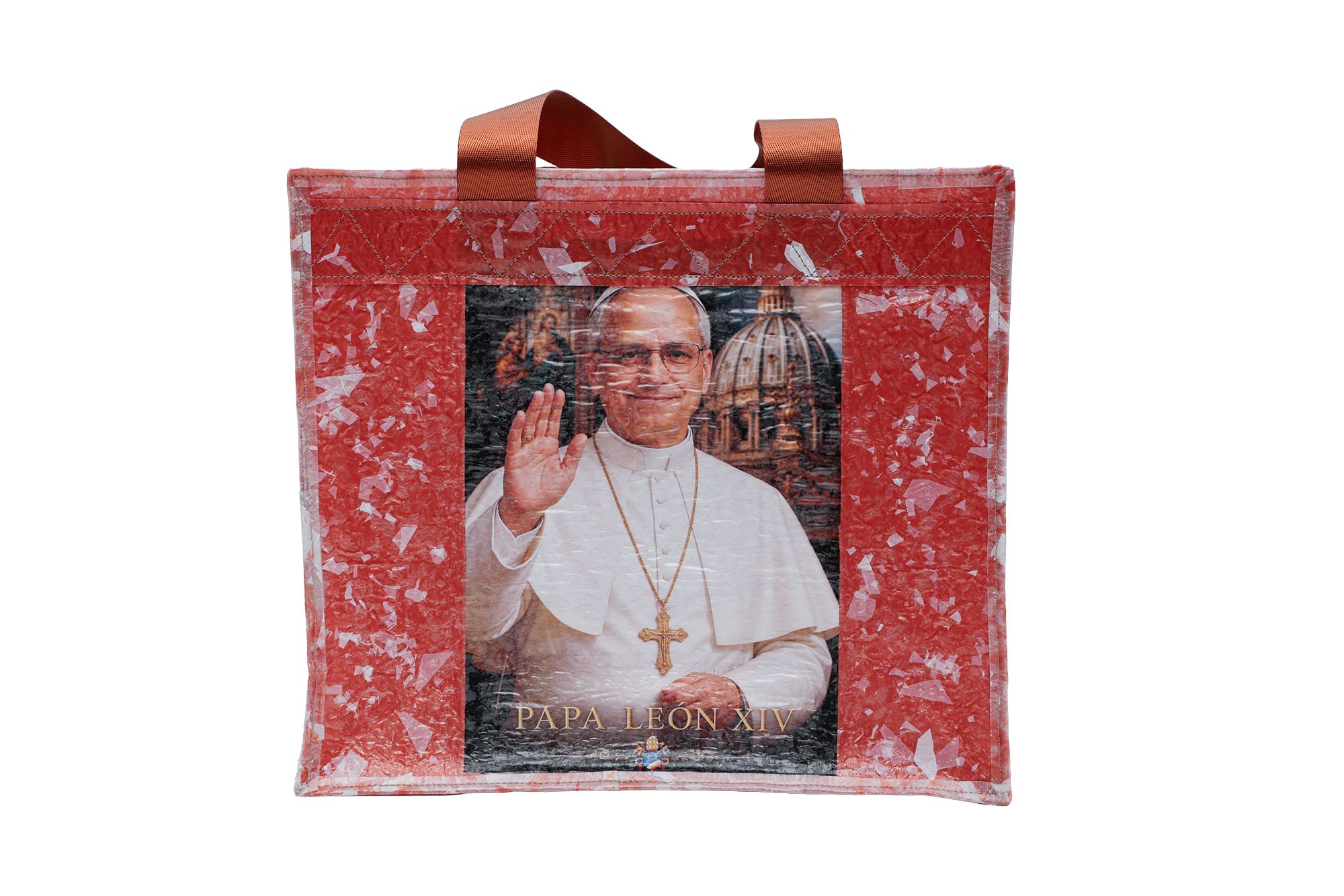Bolso de material reciclado - Producto elaborado por internas del penal Virgen de Fátima 