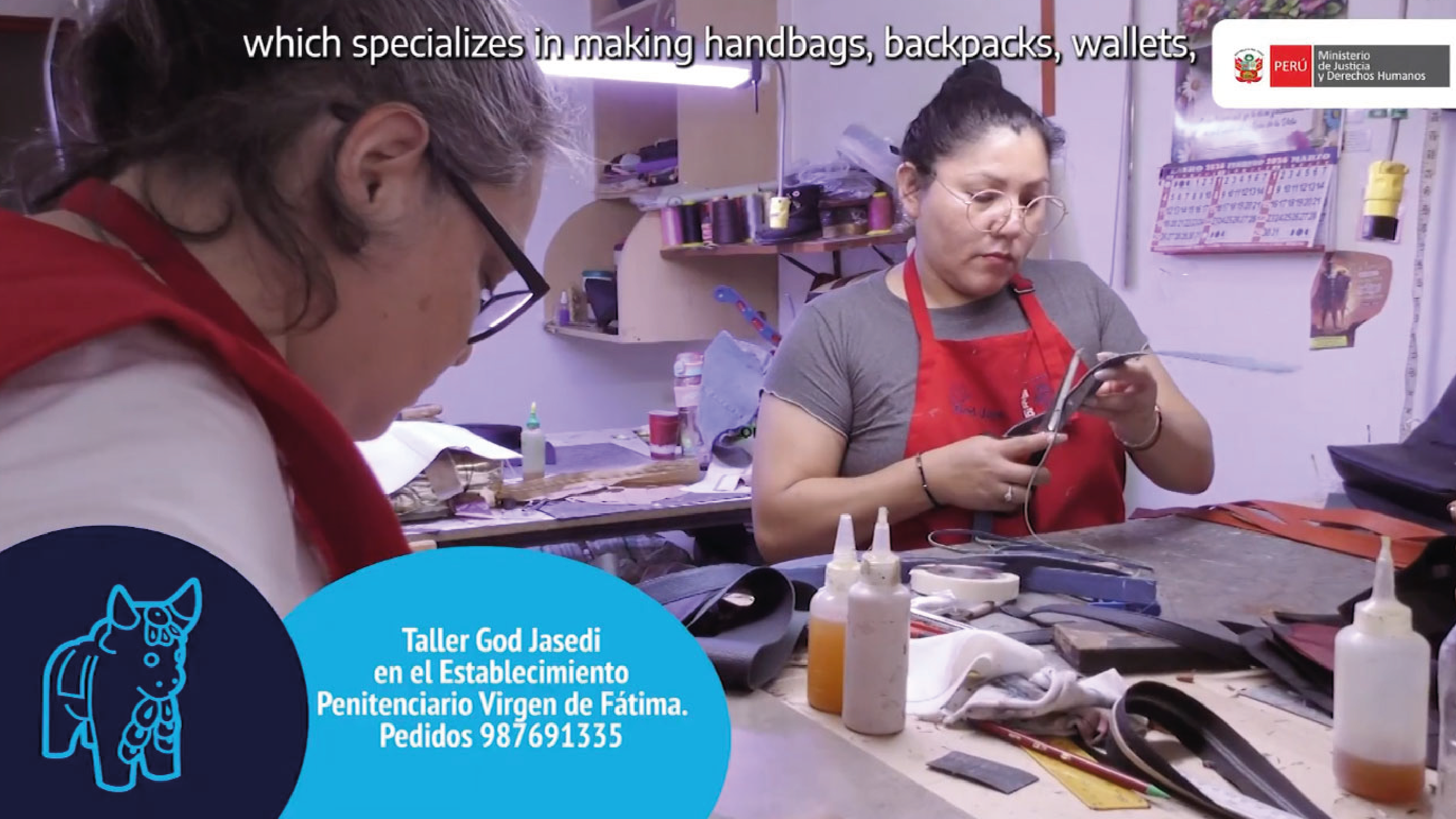 Taller de la empresa God Jasedi en el penal Virgen de Fátima